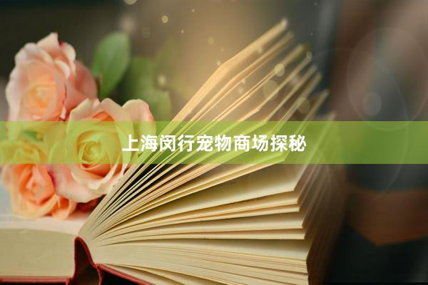 上海闵行宠物商场探秘